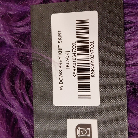KILLSTAR XXL BLACK WIDOWS PREY KNIT SKIRT MINI LINED - Picture 10 of 12
